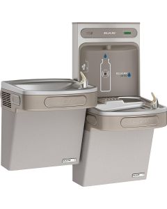 Elkay EZSTLG8WSLK EZH2O Bottle Filling Station & Versatile Bi-Level ADA Cooler, High Efficiecny Non-Filtered 8 GPH Light Gray