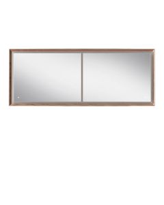 Blu Bathworks F45M1-1800-02 45º collection series 1800 mirror w/LED lighting, Natural Oak frame, 1.5 x 71 x 27.5