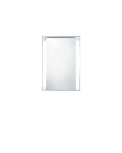 Blu Bathworks F51M1-0600-01M 51 collection series 600 mirror w/LED lighting, White matte frame, 5 x 23.5 x 35.5