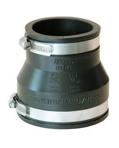 Rubber Coupling PVC to Cast Iron (or Cast Iron to PVC) 4" x 3"