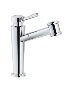 Franke FFPS5270 Absinthe 1.75 GPM Deck Mounted Single Hole Pull Out Kitchen Faucet with Dual Function Spray in Polished Nickel