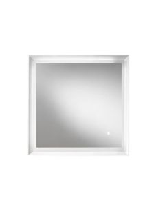 Blu Bathworks F45M1-0700-01M 45 Degree Collection Series 700 Mirror with LED Lighting in Matte White