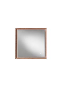 Blu Bathworks F45M1-0700-02 45 Degree Collection Series 700 Mirror with LED Lighting in Natural Oak
