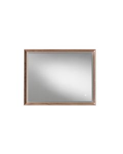 Blu Bathworks F45M1-0900-02 45 Degree Collection Series 900 Mirror with LED Lighting in Natural Oak