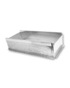 Gray Metal 8X8-141SD 8" X 8" Slide & Drive Trunk Duct Straight Start Collar