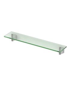 Gatco 4716-PC Bleu Glass Bathroom Shelf in Chrome