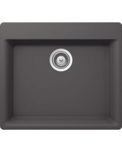 Schock GAXN100T041 Galaxy Cristalite Topmount Single Bowl Kitchen Sink In Basalt - 8.62" H X 23.62" W X 20.87" D