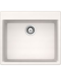 Schock GAXN100T099 Galaxy Cristadur Topmount Single Bowl Kitchen Sink In Polaris - 8.62" H X 23.62" W X 20.87" D