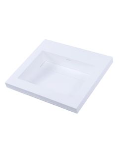 Lacava H261T-00-001M Kubista Vanity-Top Or Drop-In Sink In Matte White