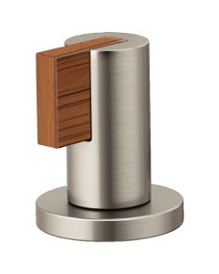 Brizo HL5332-NKTK Litze Widespread Handle Kit - Lever In Luxe Nickel / Teak Wood