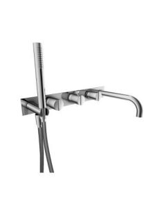 Isenberg 145.2691CP - Wall Mount Tub Filler With Hand Shower