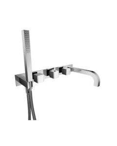 Isenberg 150.2691CP - Wall Mount Tub Filler With Hand Shower