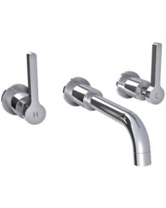Lefroy Brooks K1-1401-CP Kafka (2010) Lever Handle 3-Hole Wall Basin Mixer