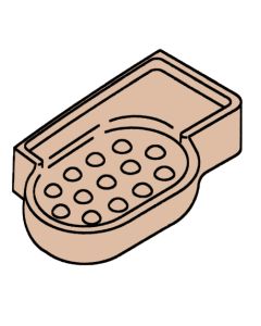 Kohler 10501-89  Shower Dish, Desert Bloom