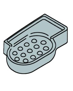 Kohler 10501-68  Shower Dish, Heron Blue