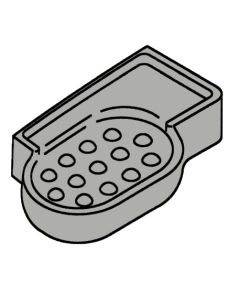 Kohler 10501-95  Shower Dish, Ice Grey