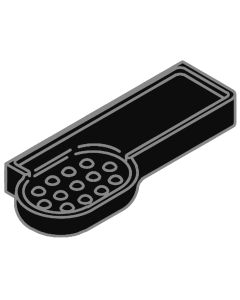 Kohler 10502-7 Colibri Soap & Sponge Shower Dish, Black