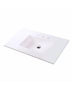 Lacava K36-01-001G Kubitop Vanity-Top Sink In Gloss White