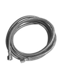 LSP Specialties KDW-996-PP MightyFlex Stainless Steel Braided Ice Maker Connectors  1/4" COMPR. H.C. X 1/4" COMPR. H.C., 96" LENGTHITEM 