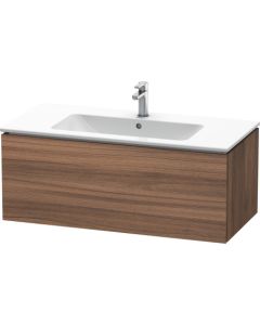 Duravit LC614307979 L-Cube 48" L X 18.88" W X 15.75" H One Drawer Wall-Mount Vanity Unit in Walnut