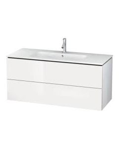 Duravit LC624308585 L-Cube 48" L X 18.88" W X 21.63" H Two Drawer Wall-Mount Vanity Unit in White