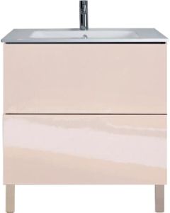 Duravit LC662601313 L-Cube 32.25" L X 18.88" W X 27.75" H Two Drawer Floorstanding Vanity Unit in American Walnut