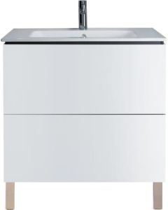 Duravit LC662602222 L-Cube 32.25" L X 18.88" W X 27.75" H Two Drawer Floorstanding Vanity Unit in White
