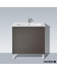 Duravit LC662607272 L-Cube 32.25" L X 18.88" W X 27.75" H Two Drawer Floorstanding Vanity Unit in Dark Brushed Oak