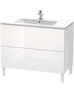 Duravit LC662702222 L-Cube 40.13" L X 18.88" W X 27.75" H Two Drawer Floorstanding Vanity Unit in White