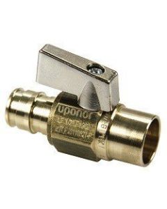 Uponor LF4805050 Wirsbo ProPEX LF Brass Ball Valve (Large Bore), 1/2" PEX x 1/2" Copper Adapter