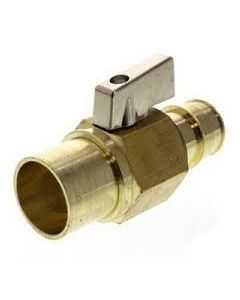 Uponor LF4807575 Wirsbo ProPEX LF Brass Ball Valve (Large Bore), 3/4" PEX x 3/4" Copper Adapter
