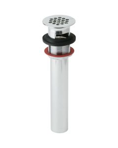 Elkay LK174 1-1/2" Drain Fitting Chrome Plated Brass with Perforated Grid and Tailpiece