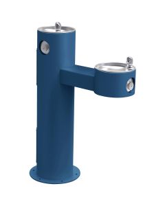 Elkay LK4420BLU Outdoor Fountain Bi-Level Pedestal Non-Filtered, Non-Refrigerated Blue