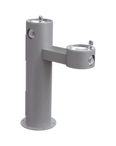 Elkay LK4420GRY Outdoor Fountain Bi-Level Pedestal Non-Filtered, Non-Refrigerated Gray