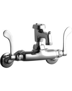Elkay LK945BP03T6T 1 Hole Wall Faucet 3" Bkt Hook Spout CR