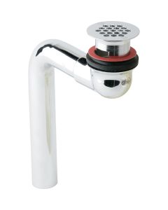 Elkay LKAD174 1-1/2" or 1-5/8" Drain Outlet Fitting Chrome Plated Brass, Perforated Grid and Elbow