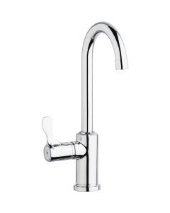 Elkay LKD208513LC Single Hole 12-1/2" Deck Mount Faucet with Gooseneck Spout Lever Handle on Left Side Chrome