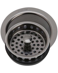 Elkay LKD35AS 3-1/2" Drain Fitting Antique Steel Finish Disposer Flange and Removable Strainer