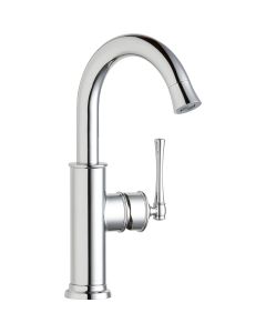 Elkay LKEC2012CR Explore Single Hole Bar Faucet with Forward Only Lever Handle Chrome