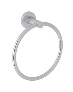 Rohl LO4APC Avanti Lombardia Wall Mount Towel Ring in Polished Chrome