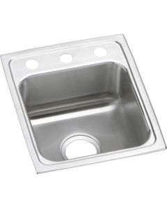 Elkay LRAD1517653 SS 15x17.5x6.5 Single Drop-in Sink