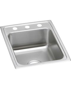 Elkay LRAD1722403 Lustertone Classic Stainless Steel 17" x 22" x 4", Single Bowl Drop-in ADA Sink