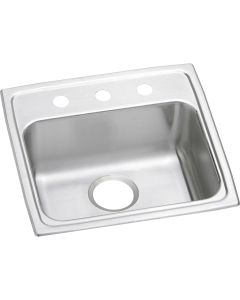 Elkay LRAD1919602 Lustertone Classic Stainless Steel 19-1/2" x 19" x 6", Single Bowl Drop-in ADA Sink