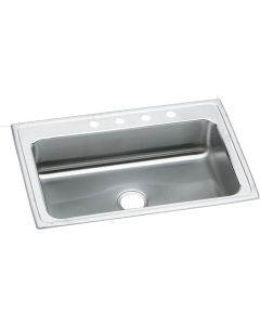 Elkay LRS3322MR2 Lustertone Classic Stainless Steel 33" x 22" x 7-5/8", Single Bowl Drop-in Sink