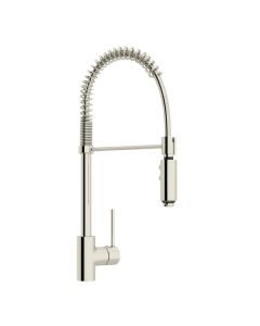 Rohl LS64L-PN-2 Pirellone Side Lever Pro Pull-Down Kitchen Faucet in Polished Nickel