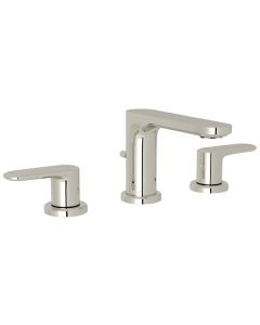 Rohl LV102L-PN-2 Meda Column Spout Widespread Lavatory Faucet in Polished Nickel