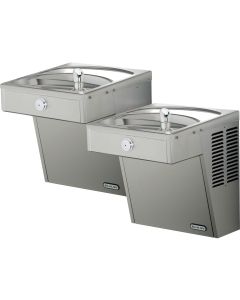 Elkay LVRCTL8SC Cooler Wall Mount Bi-Level ADA Vandal-Resistant Filtered, 8 GPH Stainless