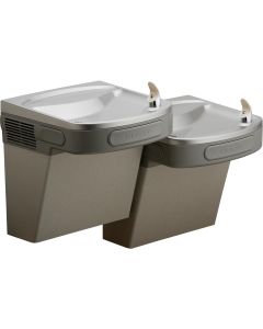 Elkay LZSTL8LC Versatile Cooler Wall Mount Bi-Level ADA Filtered, 8 GPH Light Gray Granite