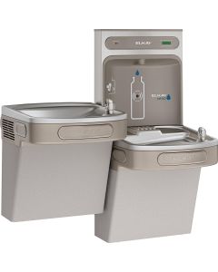 Elkay LZSTL8WSVRLK EZH2O Bottle Filling Station & Versatile Bi-Level ADA Cooler, Filtered 8 GPH Light Gray