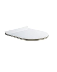 Blu Bathworks LSEAT-SLIM Duroplast Toilet Seat & Lid in White